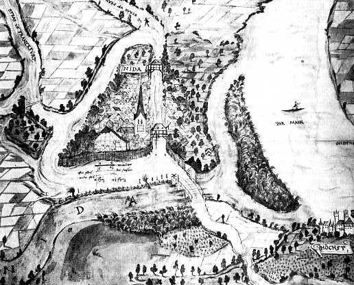 1578 - Mndung der Nidda in den Main