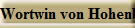 Wortwin von Hohenberch