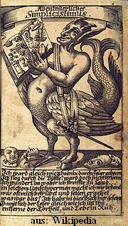 Simpl - Frontispiz der Erstausgabe 1669 - 180px-Simplicissimus_Cover_page1669